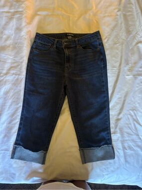 d. jeans Dark Blue Cropped Cuffed Women’s Jeans